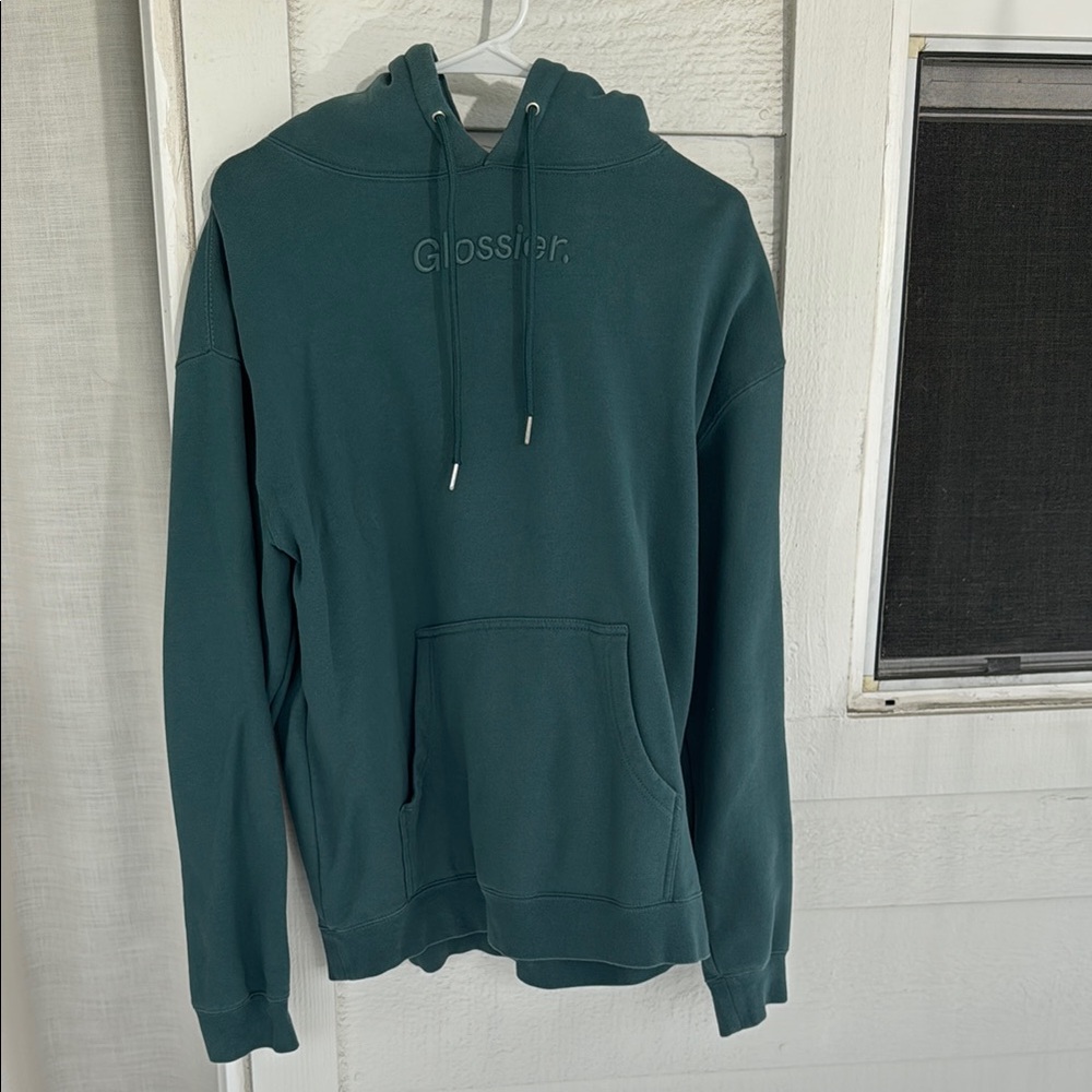 Limited edition holiday Glossier Green Hoodie